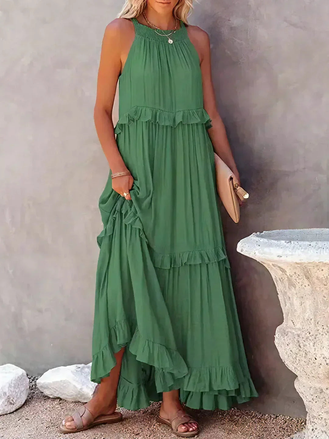 Rafa® | Tiered Ruffle Maxi Dress