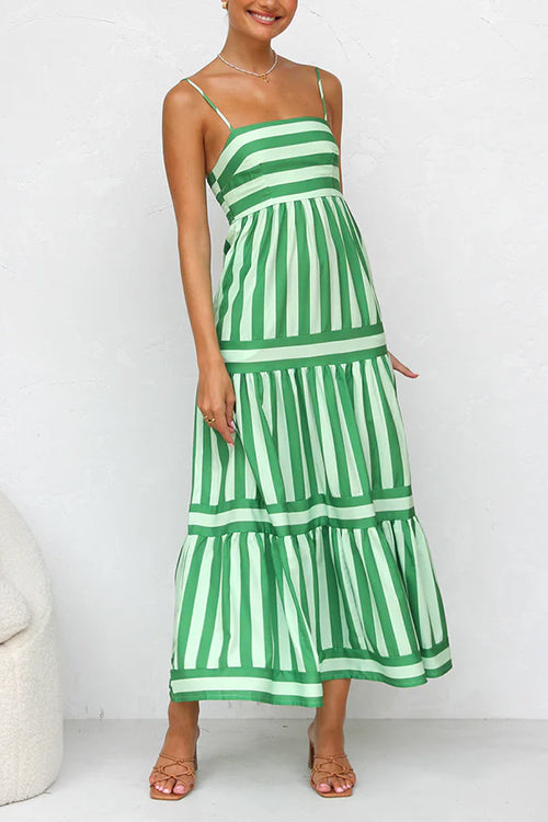 Adrielle® | Striped Maxi Dress