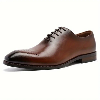 Ashton® | Cow Premium Leather Upper Plain Toe Oxford Shoes