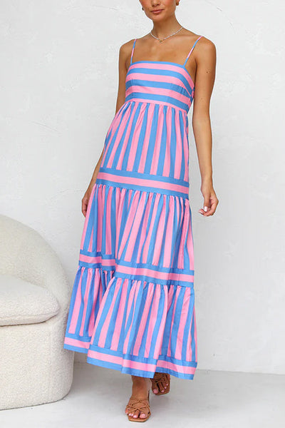 Adrielle® | Striped Maxi Dress