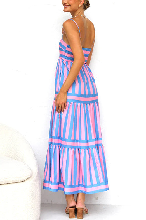 Adrielle® | Striped Maxi Dress