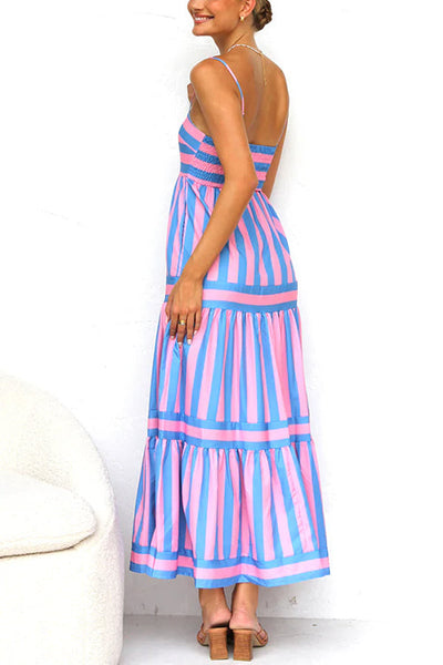 Adrielle® | Striped Maxi Dress