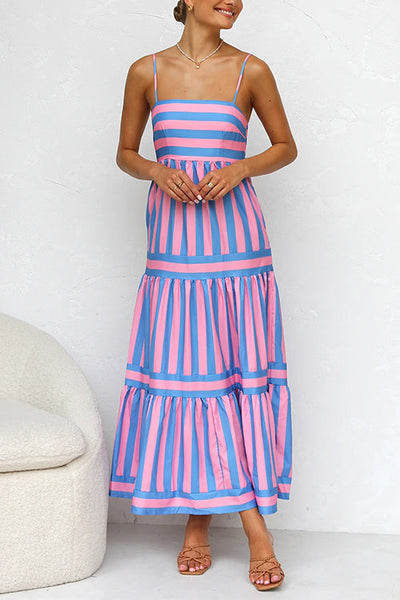 Adrielle® | Striped Maxi Dress