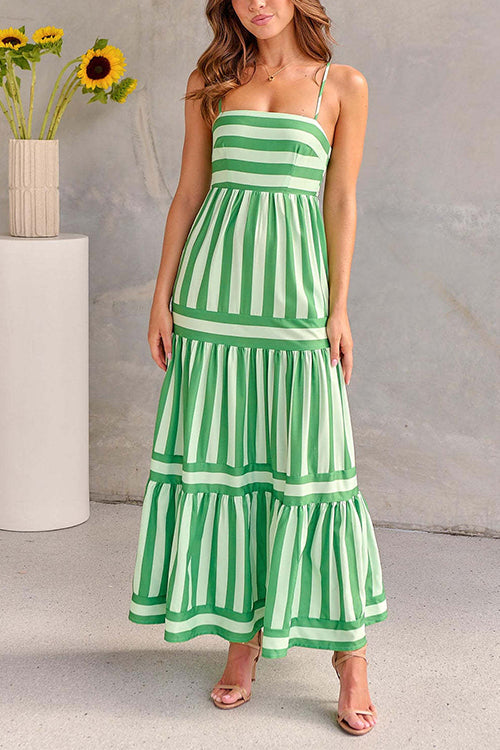 Adrielle® | Striped Maxi Dress