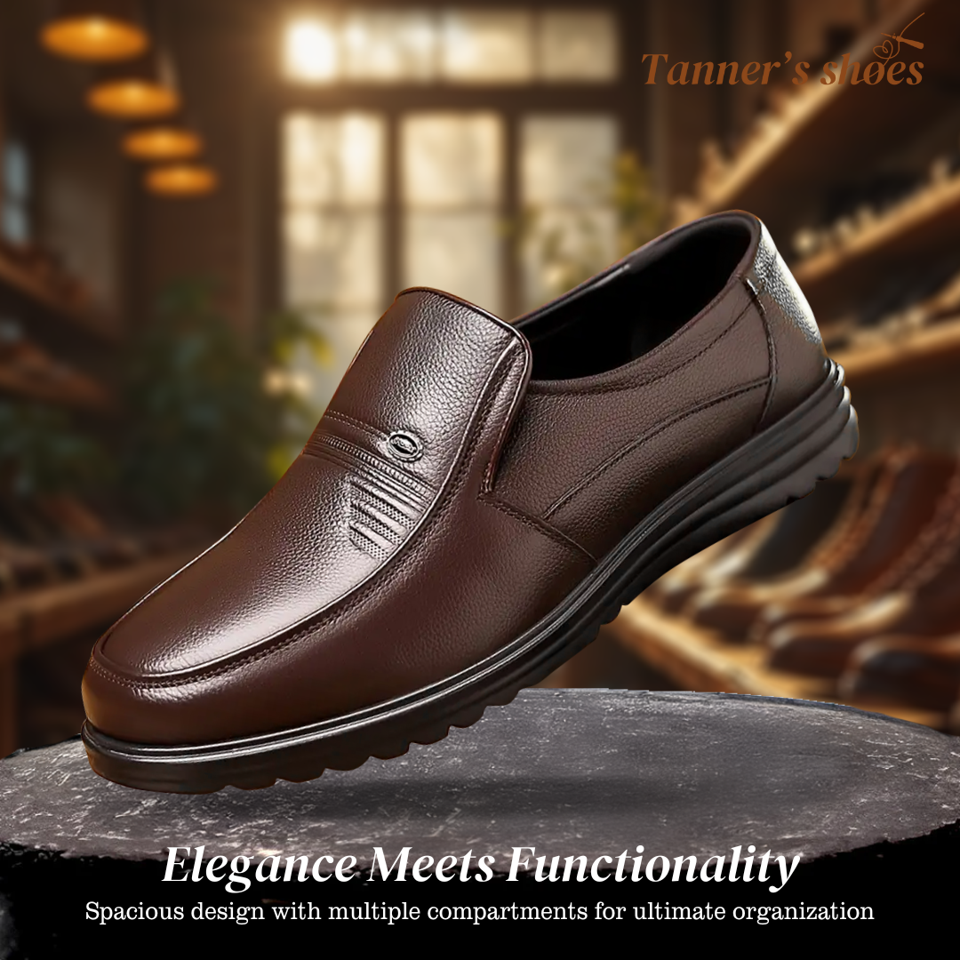 Jonas® | Plain-Coloured Slip-On Premium Leather Shoes