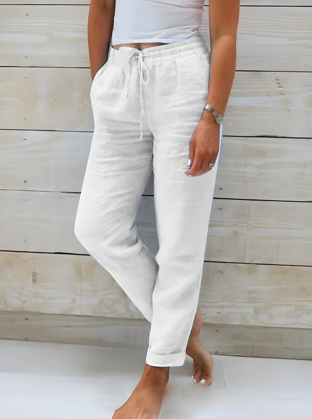 Roos | Loose Cotton Linen Trousers