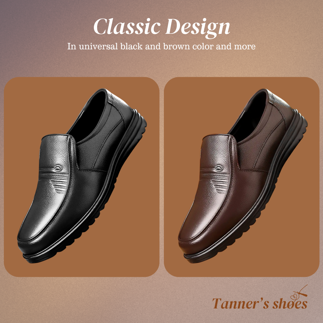 Jonas® | Plain-Coloured Slip-On Premium Leather Shoes