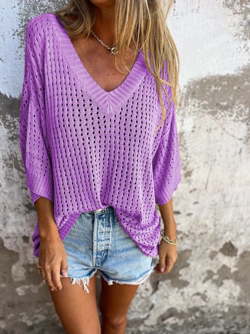 Sophie® | Lightweight Open Knit Top