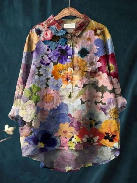 Elara® | Vintage-Inspired Floral Shirt