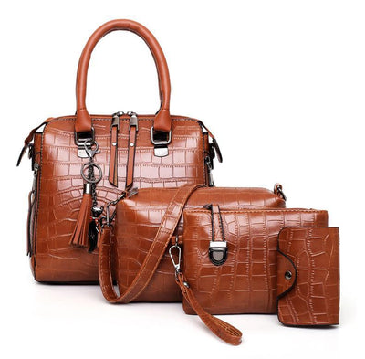 KIARA® | 4-PIECE PREMIUM LEATHER BAG SET