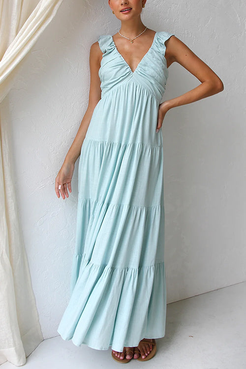 Millie® | V-Neck Maxi Dress