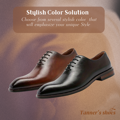 Ashton® | Cow Premium Leather Upper Plain Toe Oxford Shoes