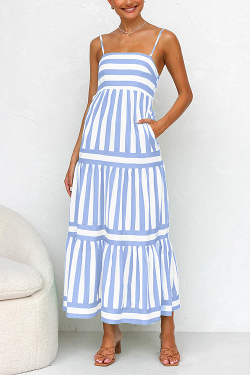 Adrielle® | Striped Maxi Dress