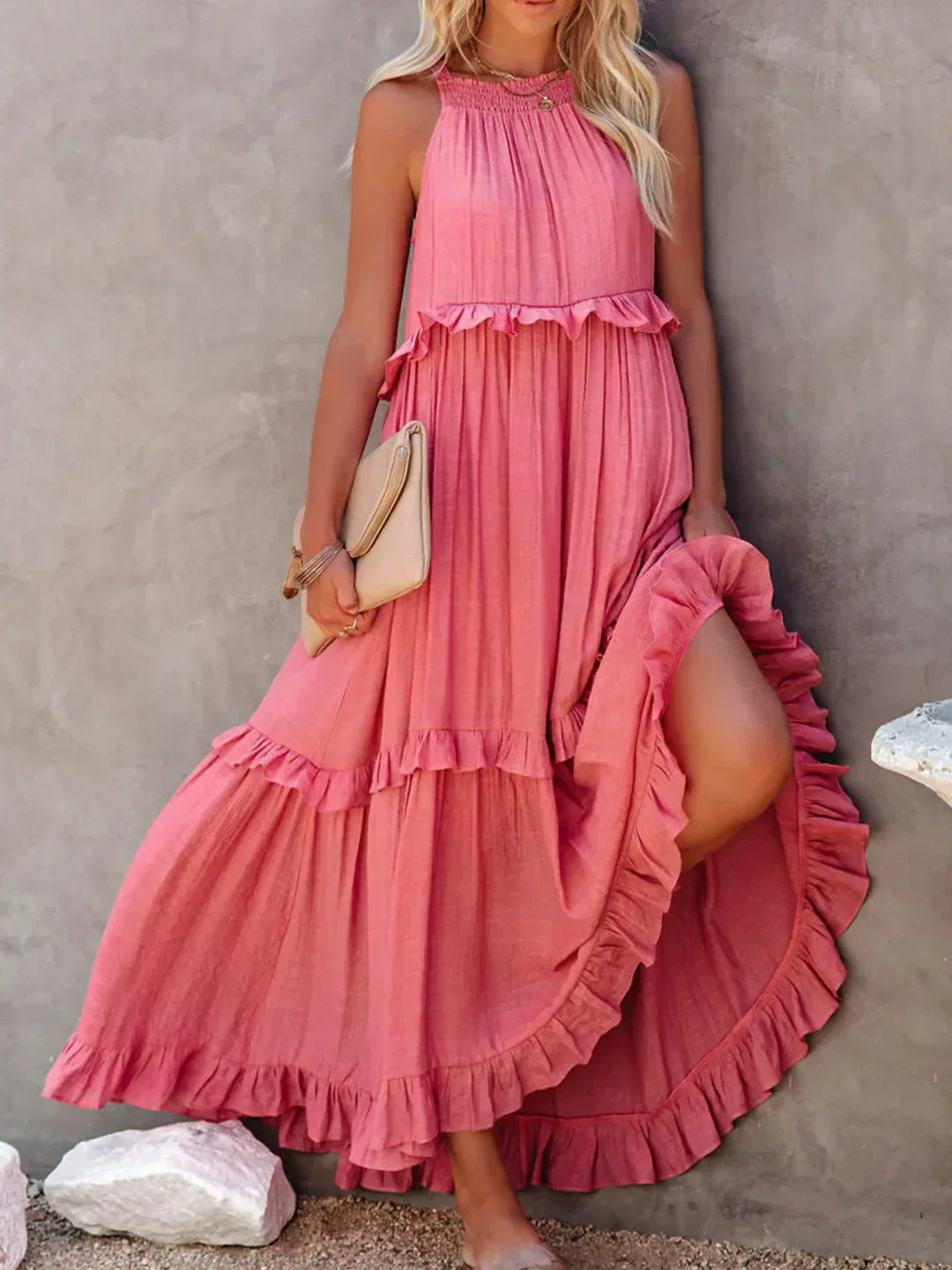 Rafa® | Tiered Ruffle Maxi Dress