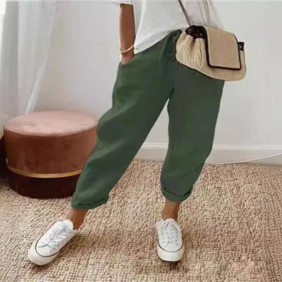 Celia® | Premium Cotton-Linen Trousers