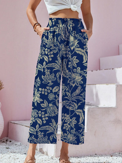 Harper® | Chic Floral Wide-Leg Pants