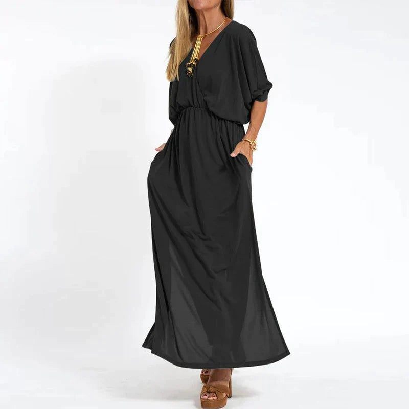 Ava® | Draped Maxi Dress