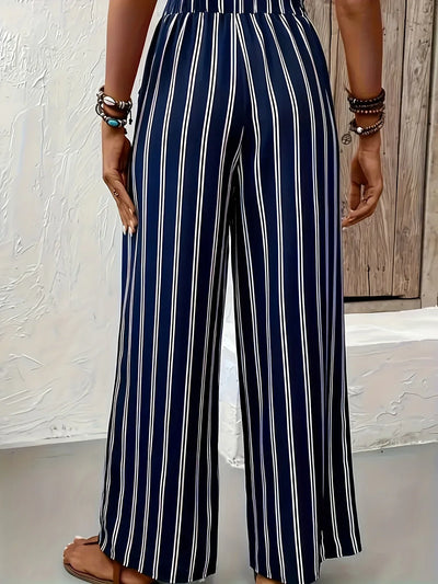 Isla® | Striped trousers with wide legs