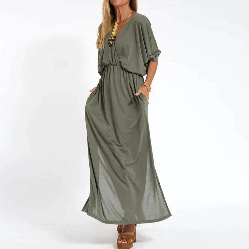 Ava® | Draped Maxi Dress