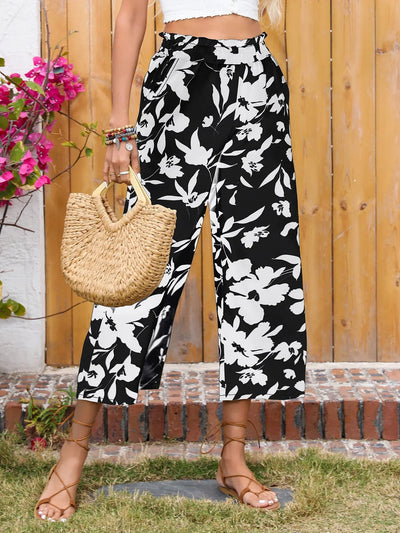 Harper® | Chic Floral Wide-Leg Pants