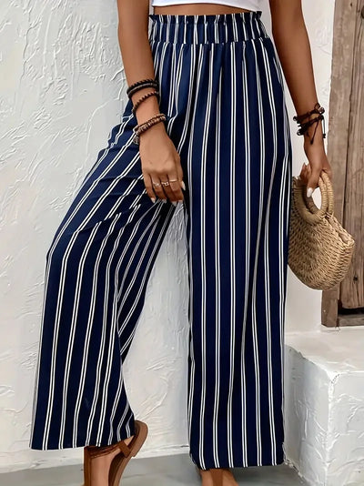 Isla® | Striped trousers with wide legs