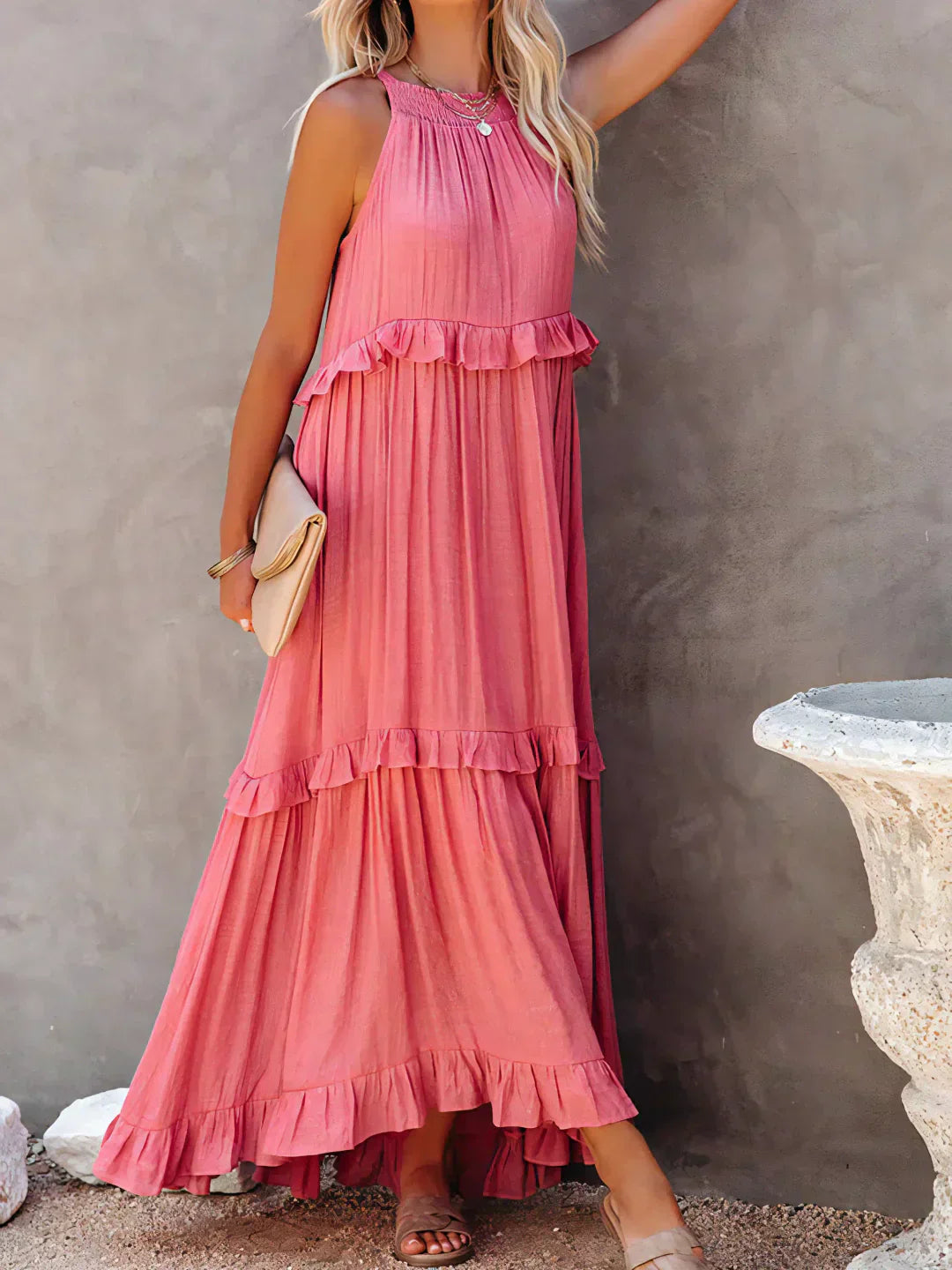 Rafa® | Tiered Ruffle Maxi Dress