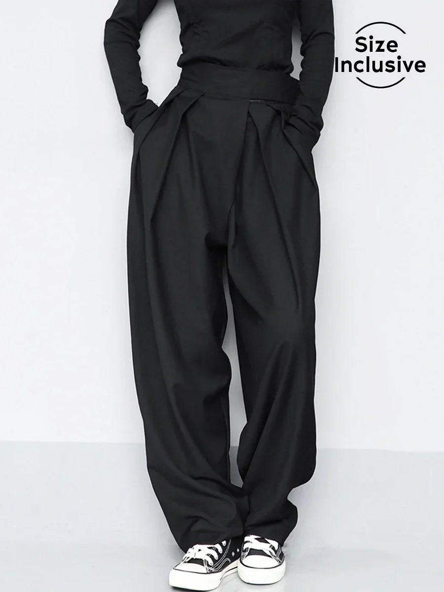 Viera | Wide Leg Velcro Fastener Pants