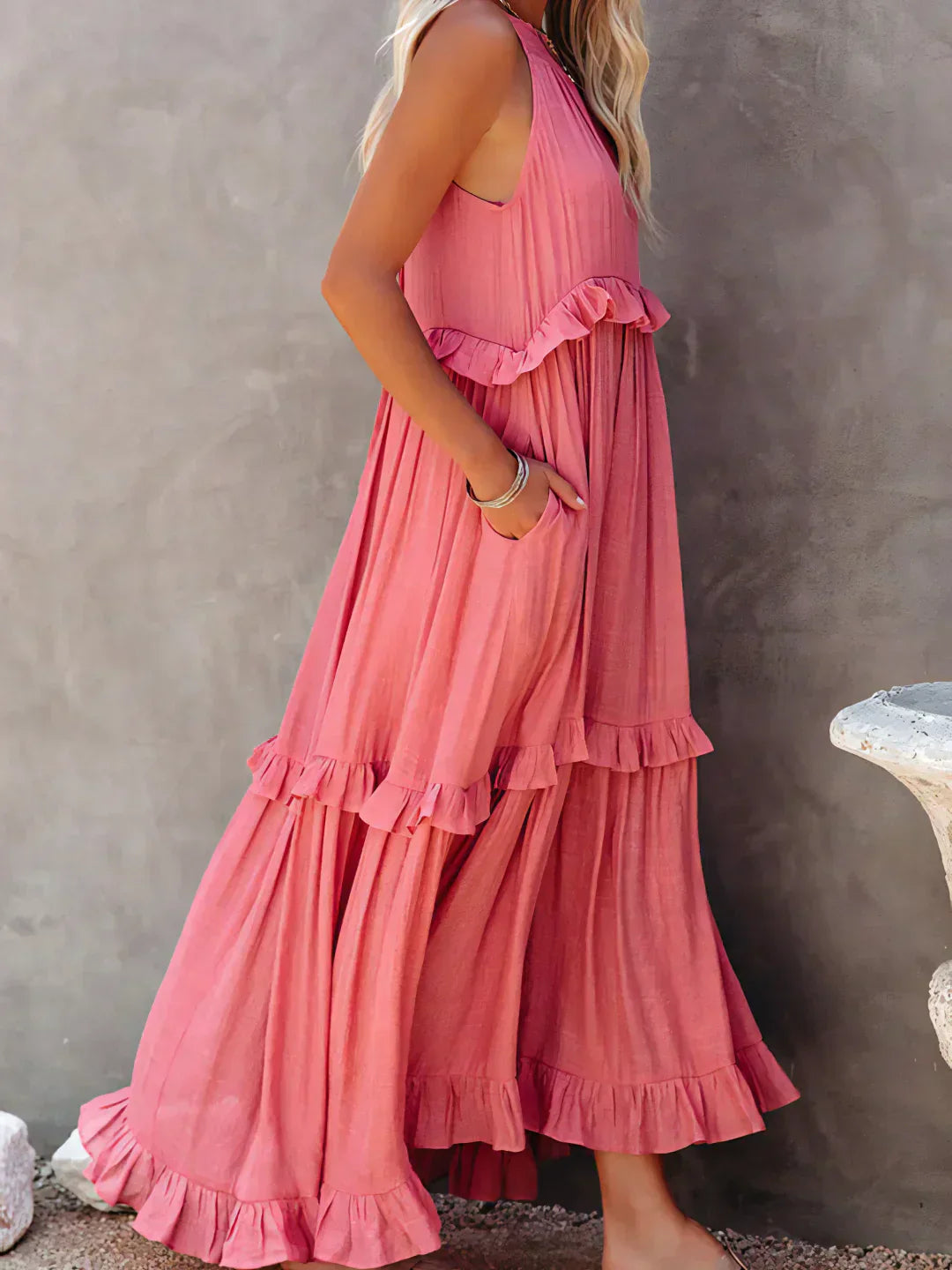 Rafa® | Tiered Ruffle Maxi Dress