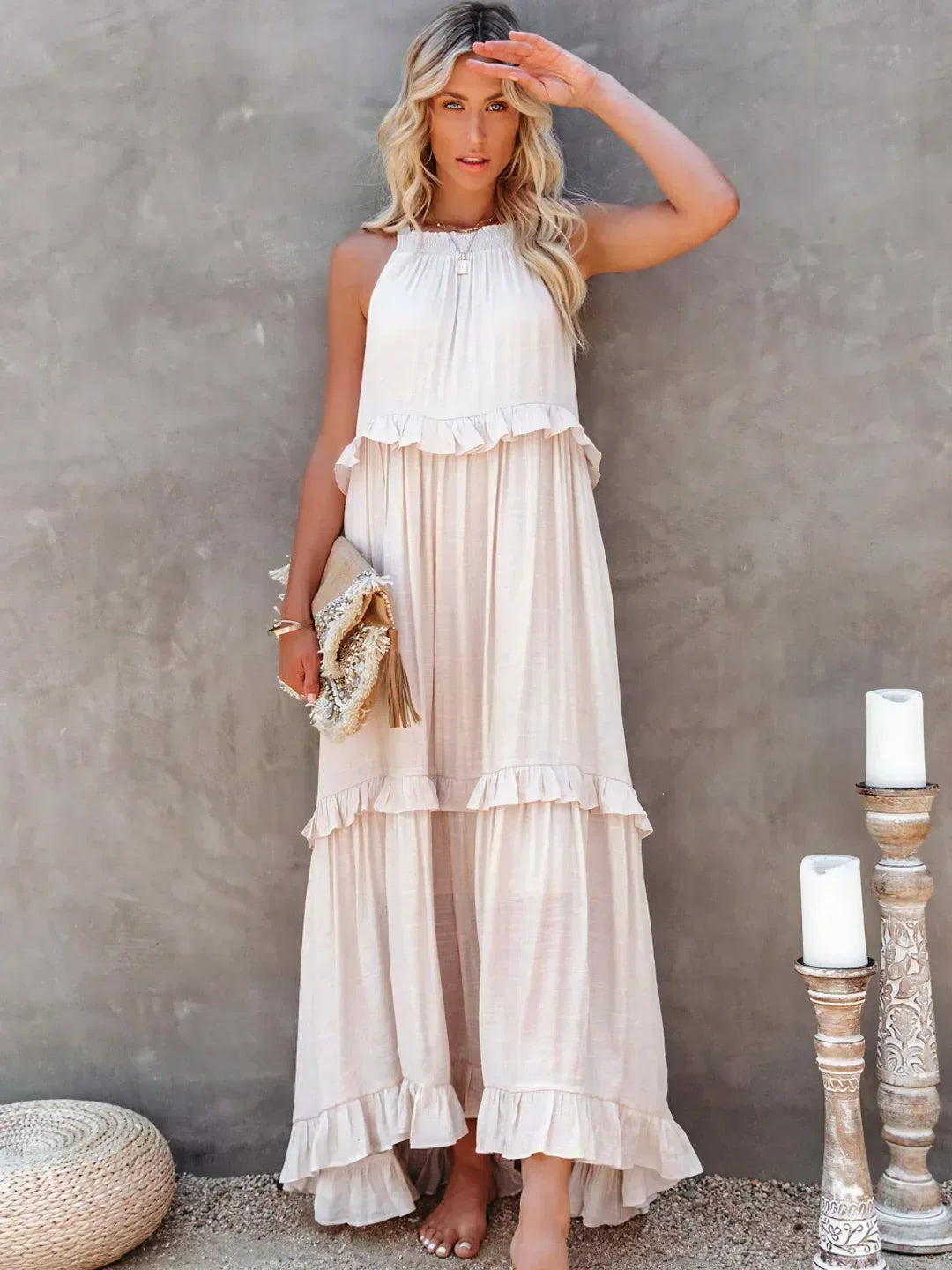 Rafa® | Tiered Ruffle Maxi Dress