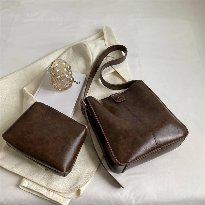 Layla® | Vegan Premium Leather Set of Bags + Pouch (Free)