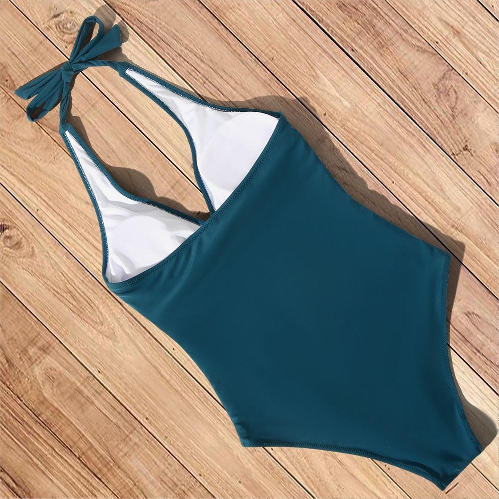 Laraine® | Halter Tummy Coverage Swimsuit