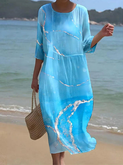 Evie® | Eco-Friendly retro Linen Long Dress