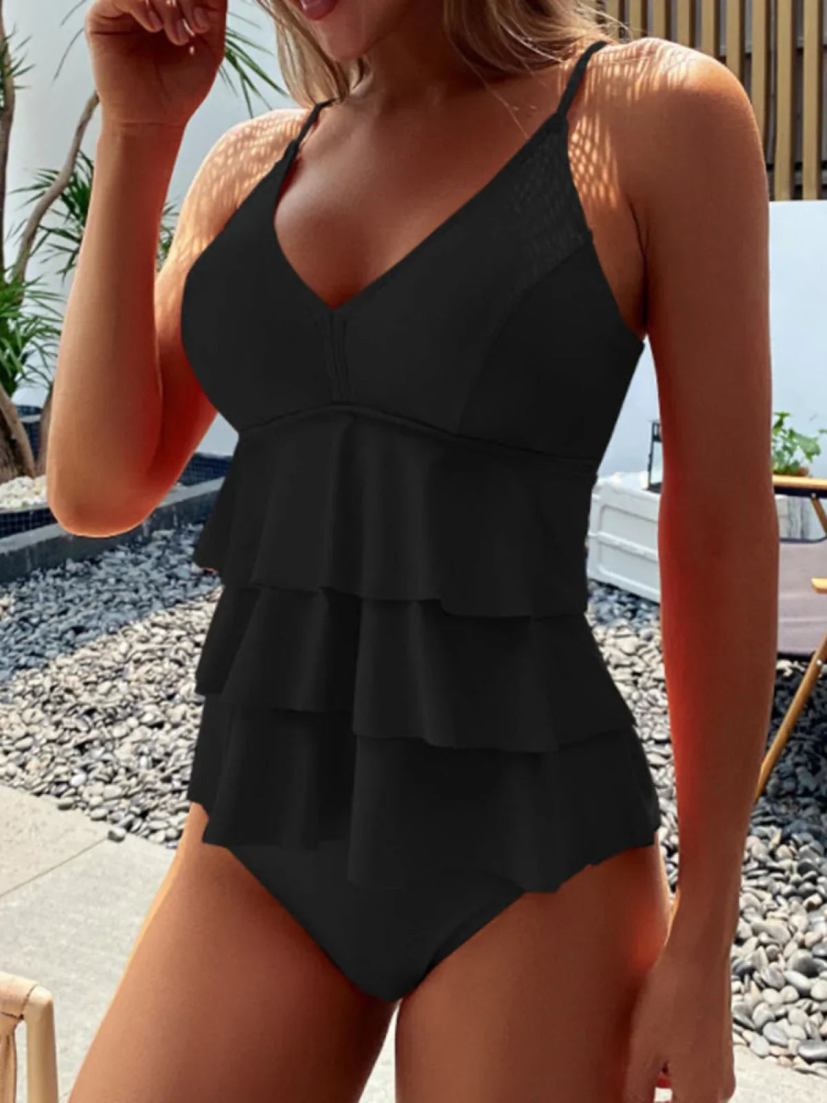 Loulou® |  Ruffle Tummy Coverage Swimsuit