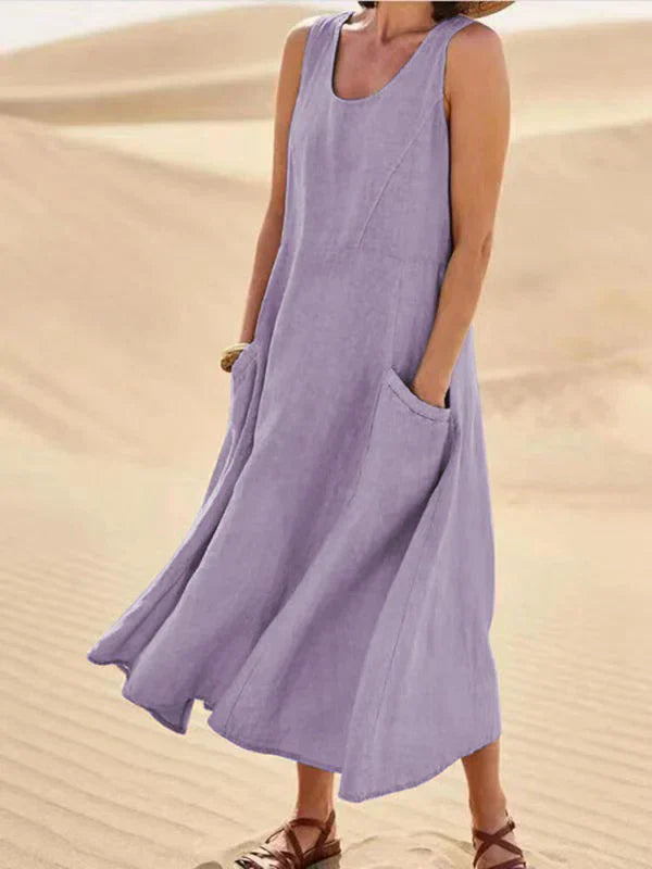 Andrea® |  Cotton Pocket Maxi Dress